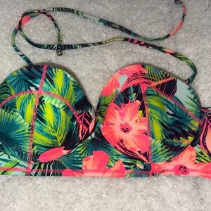 Tropical Floral Women's Swim Top